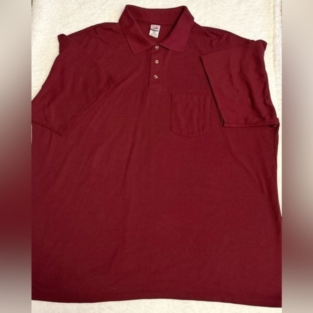 Red Cap men’s size XXL red short sleeve collared shirt